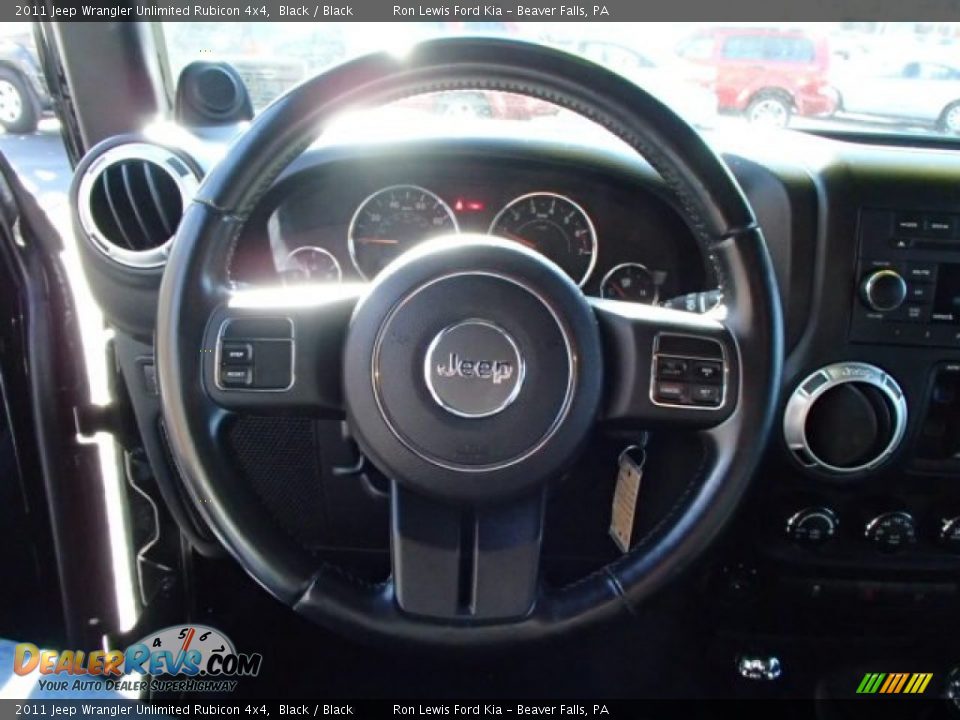 2011 Jeep Wrangler Unlimited Rubicon 4x4 Black / Black Photo #18