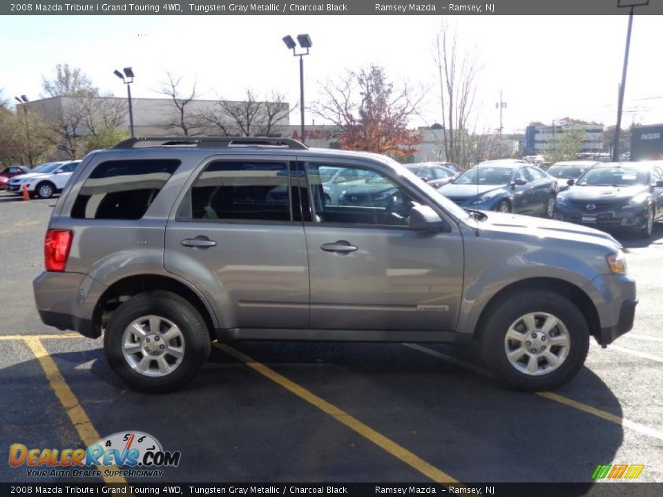 2008 Mazda Tribute i Grand Touring 4WD Tungsten Gray Metallic / Charcoal Black Photo #4