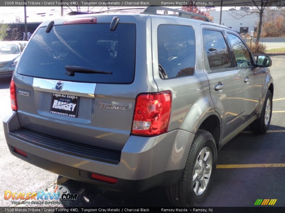 2008 Mazda Tribute i Grand Touring 4WD Tungsten Gray Metallic / Charcoal Black Photo #5