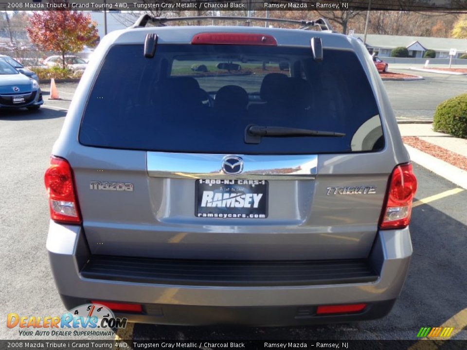2008 Mazda Tribute i Grand Touring 4WD Tungsten Gray Metallic / Charcoal Black Photo #6