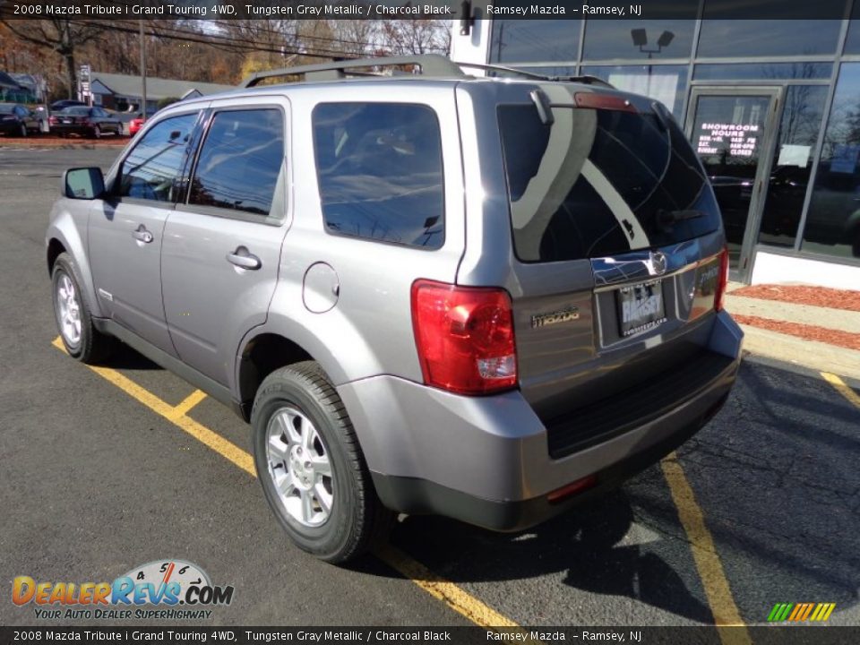2008 Mazda Tribute i Grand Touring 4WD Tungsten Gray Metallic / Charcoal Black Photo #7