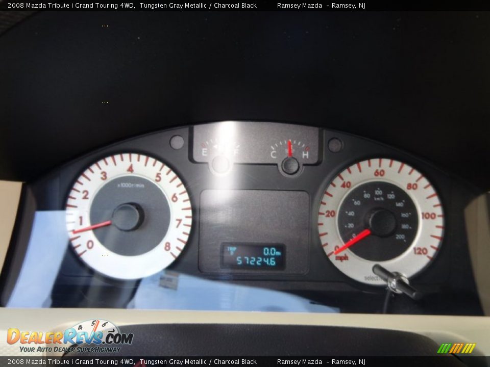 2008 Mazda Tribute i Grand Touring 4WD Tungsten Gray Metallic / Charcoal Black Photo #23