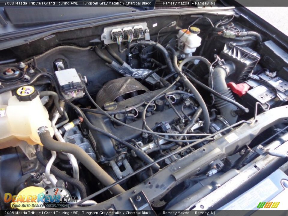 2008 Mazda Tribute i Grand Touring 4WD Tungsten Gray Metallic / Charcoal Black Photo #36