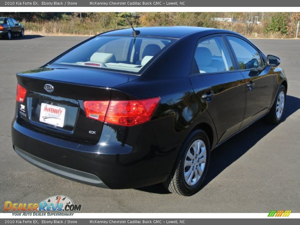 2010 Kia Forte EX Ebony Black / Stone Photo #5
