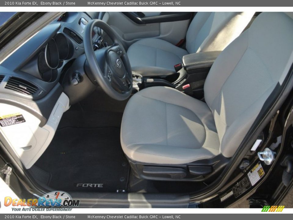 2010 Kia Forte EX Ebony Black / Stone Photo #8