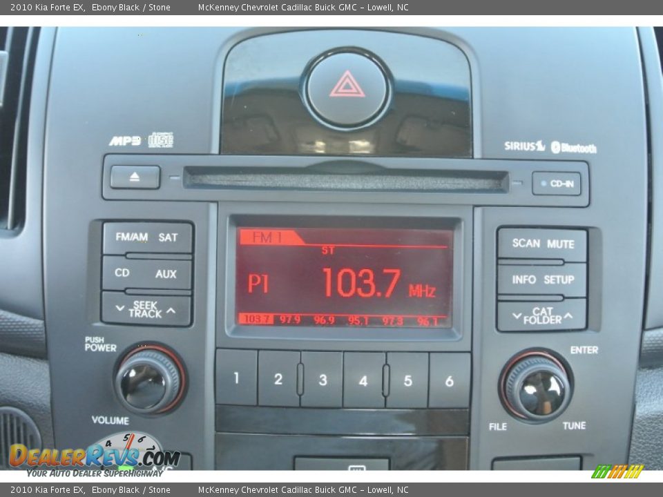2010 Kia Forte EX Ebony Black / Stone Photo #15