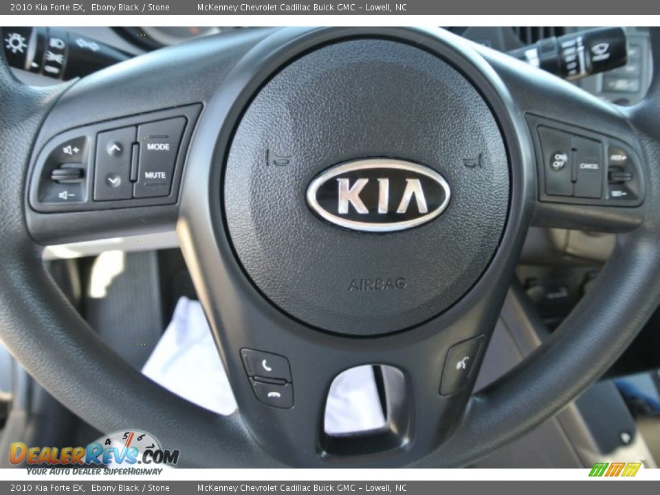 2010 Kia Forte EX Ebony Black / Stone Photo #16