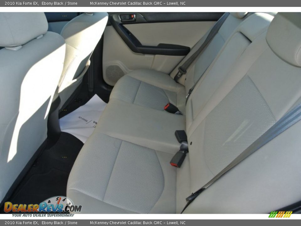 2010 Kia Forte EX Ebony Black / Stone Photo #18