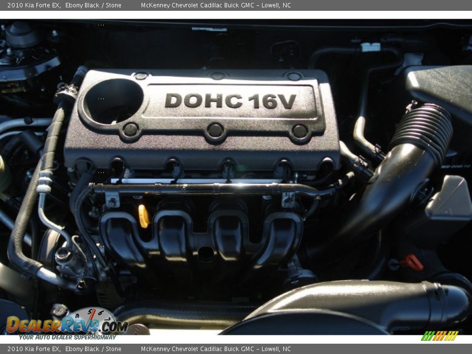 2010 Kia Forte EX Ebony Black / Stone Photo #25