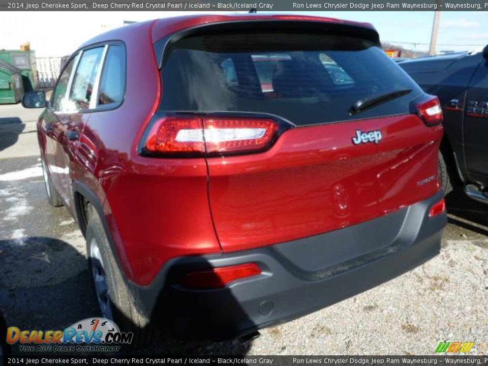 2014 Jeep Cherokee Sport Deep Cherry Red Crystal Pearl / Iceland - Black/Iceland Gray Photo #3