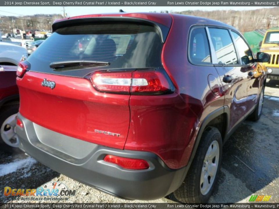 2014 Jeep Cherokee Sport Deep Cherry Red Crystal Pearl / Iceland - Black/Iceland Gray Photo #5