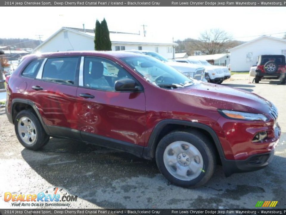 2014 Jeep Cherokee Sport Deep Cherry Red Crystal Pearl / Iceland - Black/Iceland Gray Photo #6