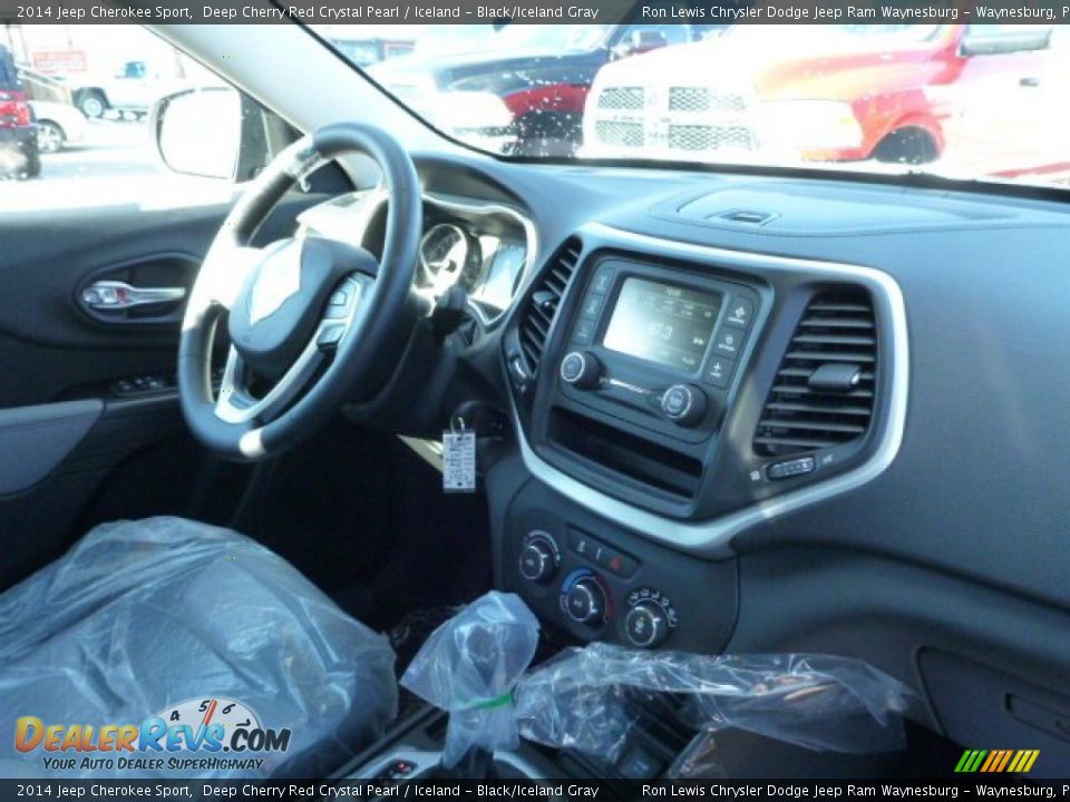 2014 Jeep Cherokee Sport Deep Cherry Red Crystal Pearl / Iceland - Black/Iceland Gray Photo #7
