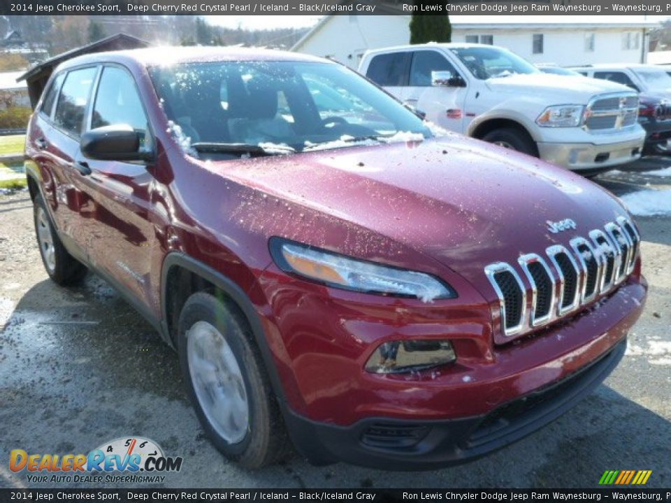 2014 Jeep Cherokee Sport Deep Cherry Red Crystal Pearl / Iceland - Black/Iceland Gray Photo #9