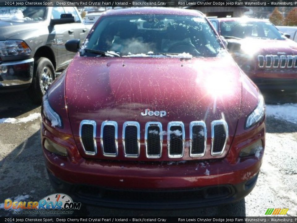 2014 Jeep Cherokee Sport Deep Cherry Red Crystal Pearl / Iceland - Black/Iceland Gray Photo #10