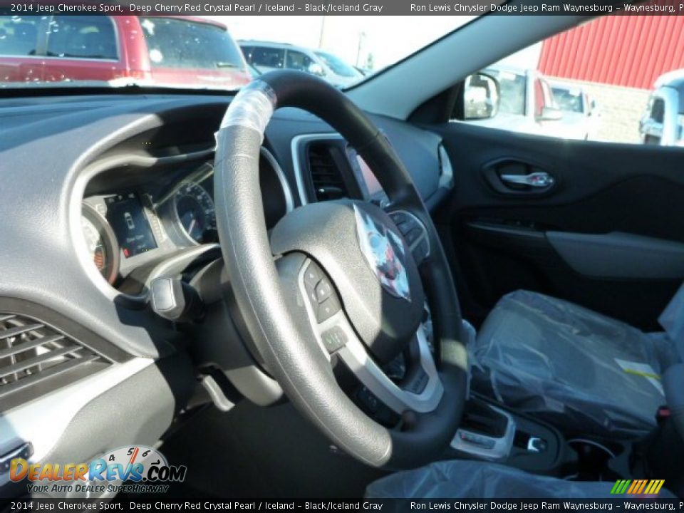 2014 Jeep Cherokee Sport Deep Cherry Red Crystal Pearl / Iceland - Black/Iceland Gray Photo #17