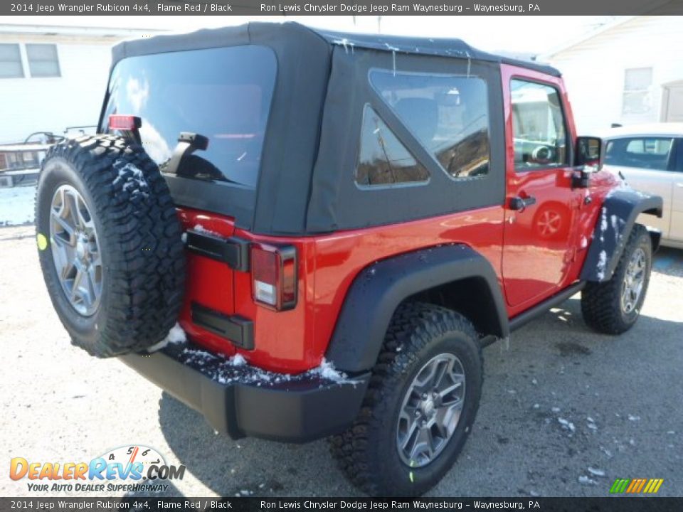 2014 Jeep Wrangler Rubicon 4x4 Flame Red / Black Photo #5