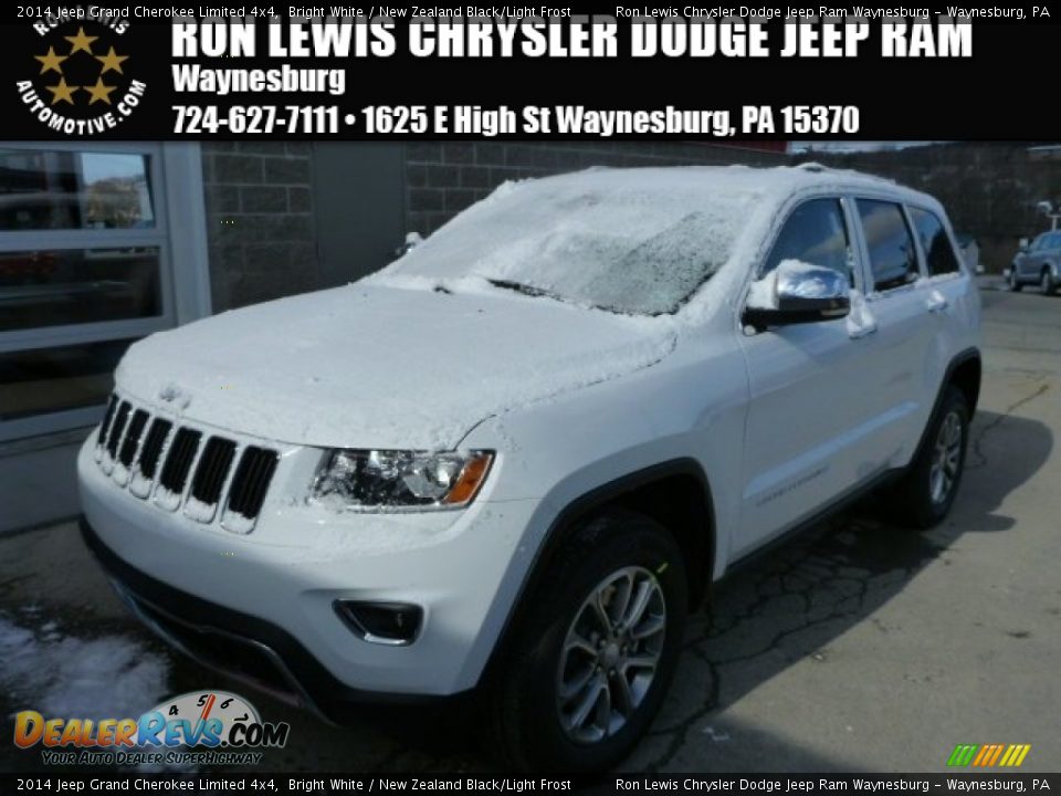 2014 Jeep Grand Cherokee Limited 4x4 Bright White / New Zealand Black/Light Frost Photo #1