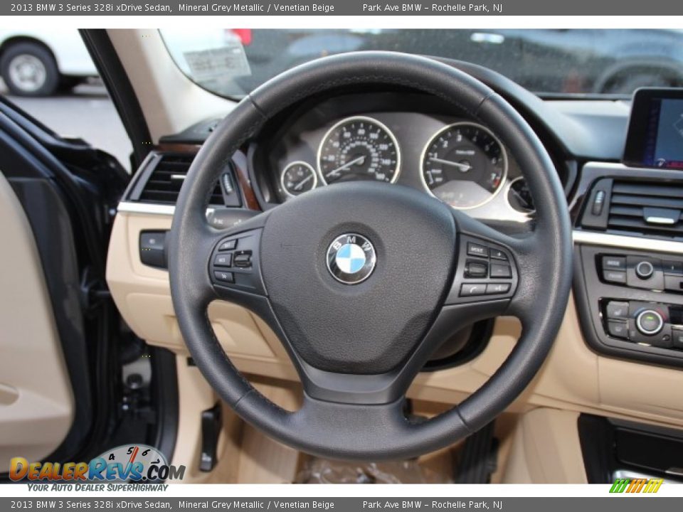 2013 BMW 3 Series 328i xDrive Sedan Mineral Grey Metallic / Venetian Beige Photo #15
