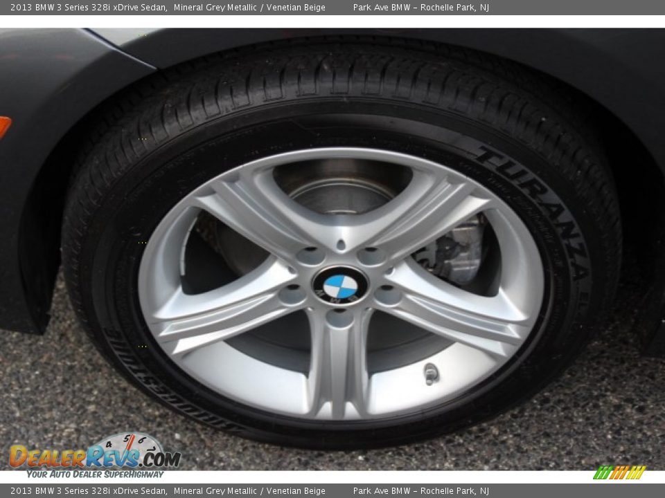 2013 BMW 3 Series 328i xDrive Sedan Mineral Grey Metallic / Venetian Beige Photo #31