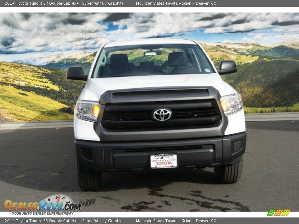 2014 Toyota Tundra SR Double Cab 4x4 Super White / Graphite Photo #2