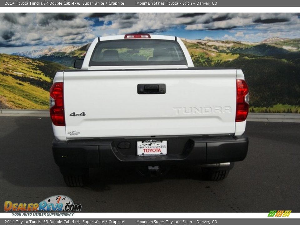 2014 Toyota Tundra SR Double Cab 4x4 Super White / Graphite Photo #4