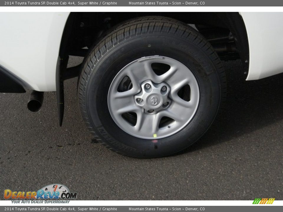 2014 Toyota Tundra SR Double Cab 4x4 Super White / Graphite Photo #9