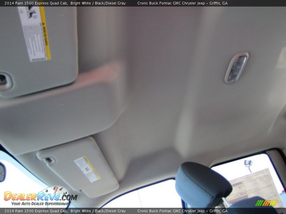 2014 Ram 1500 Express Quad Cab Bright White / Black/Diesel Gray Photo #11