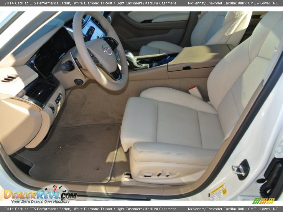 2014 Cadillac CTS Performance Sedan White Diamond Tricoat / Light Cashmere/Medium Cashmere Photo #8