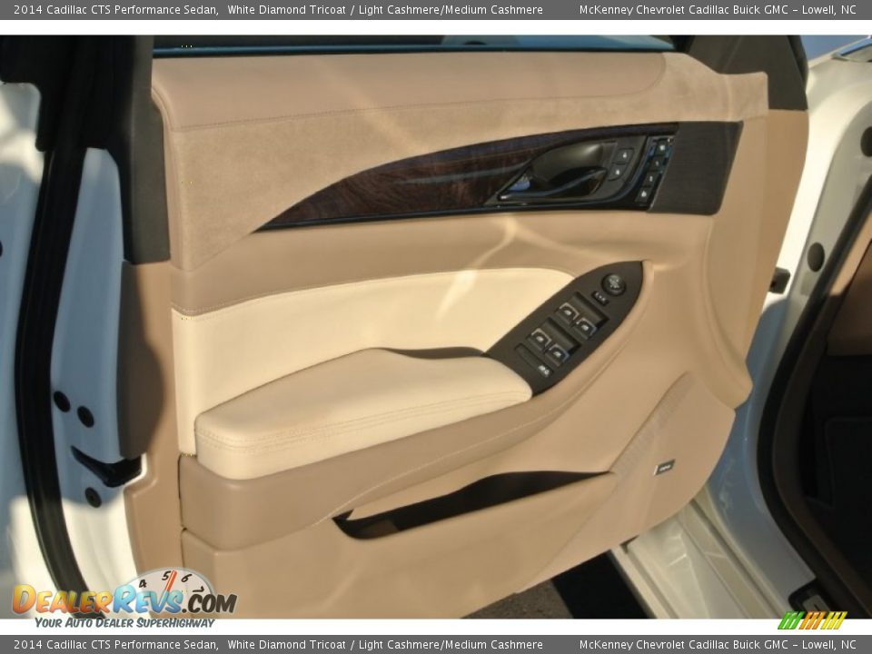 2014 Cadillac CTS Performance Sedan White Diamond Tricoat / Light Cashmere/Medium Cashmere Photo #9