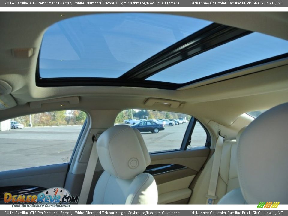 2014 Cadillac CTS Performance Sedan White Diamond Tricoat / Light Cashmere/Medium Cashmere Photo #10
