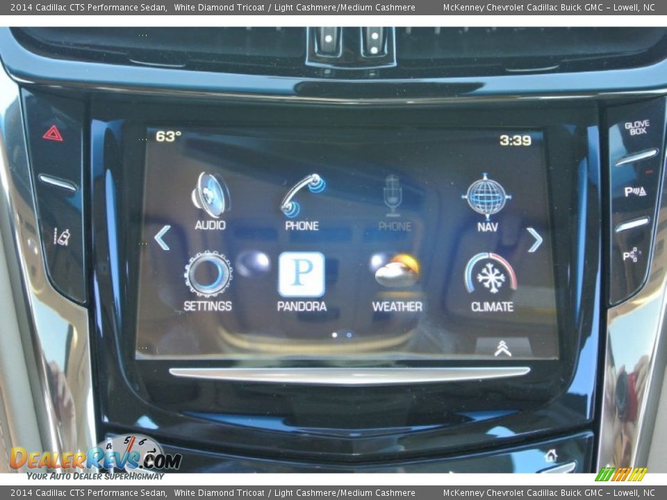 2014 Cadillac CTS Performance Sedan White Diamond Tricoat / Light Cashmere/Medium Cashmere Photo #14