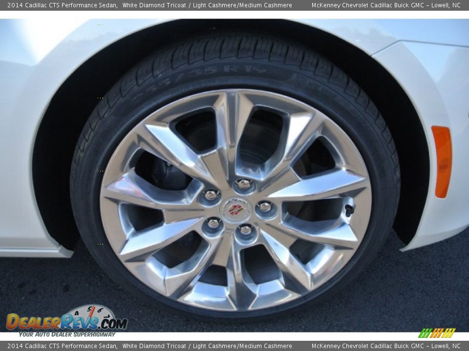 2014 Cadillac CTS Performance Sedan White Diamond Tricoat / Light Cashmere/Medium Cashmere Photo #21