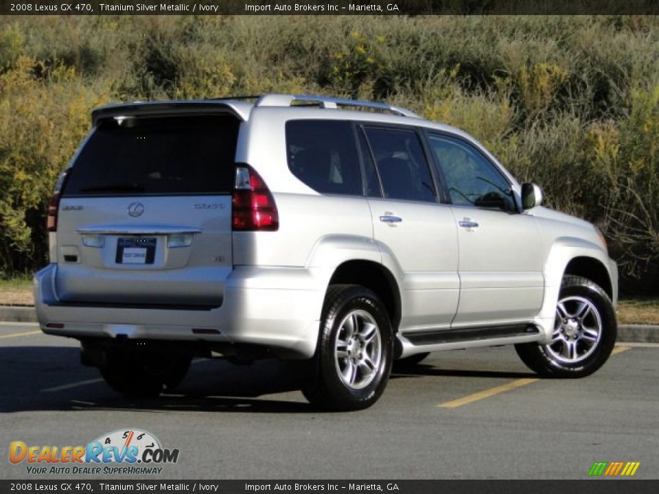 2008 Lexus GX 470 Titanium Silver Metallic / Ivory Photo #2