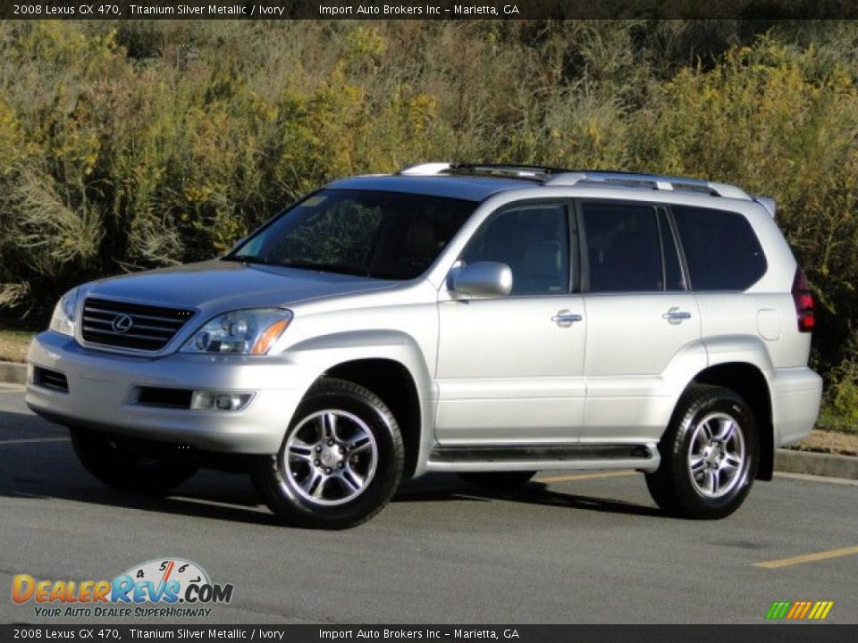 2008 Lexus GX 470 Titanium Silver Metallic / Ivory Photo #3