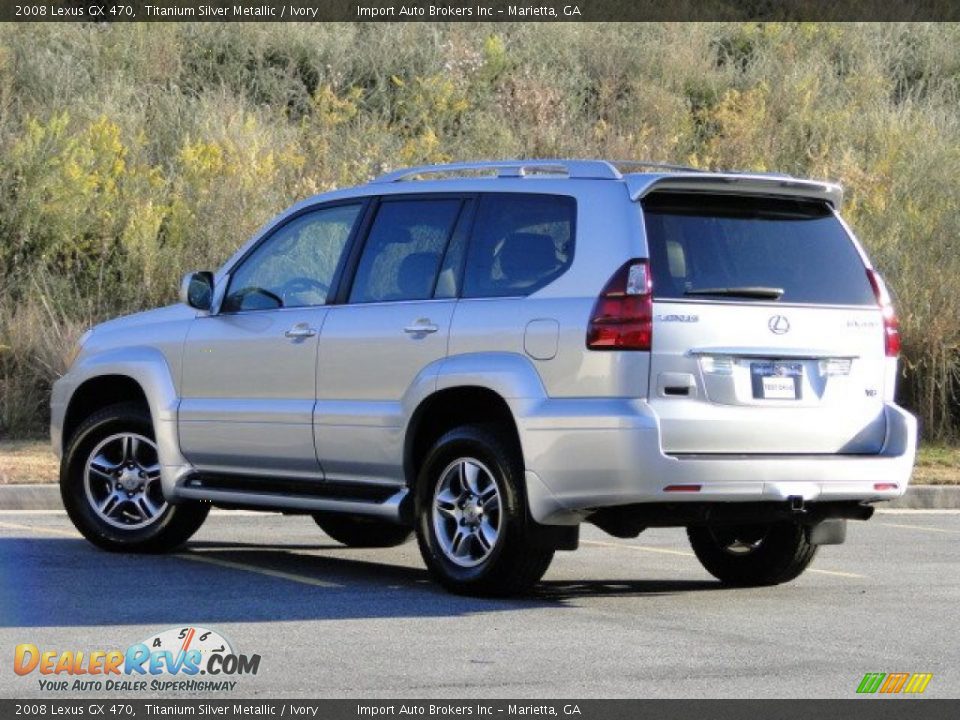 2008 Lexus GX 470 Titanium Silver Metallic / Ivory Photo #4