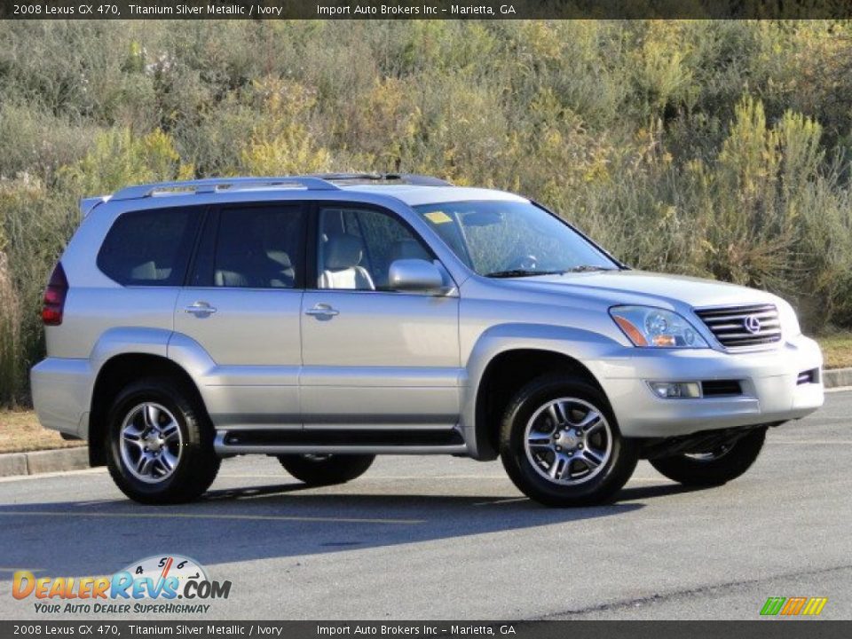 2008 Lexus GX 470 Titanium Silver Metallic / Ivory Photo #5