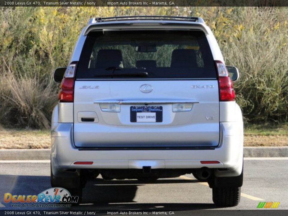 2008 Lexus GX 470 Titanium Silver Metallic / Ivory Photo #7