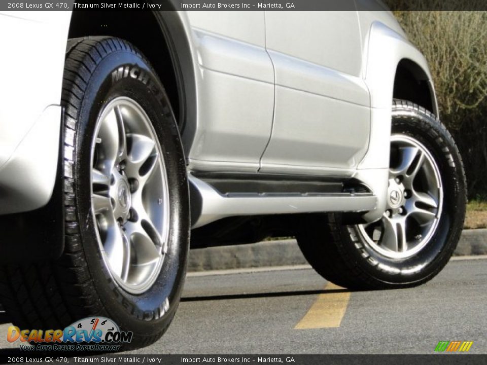 2008 Lexus GX 470 Titanium Silver Metallic / Ivory Photo #8