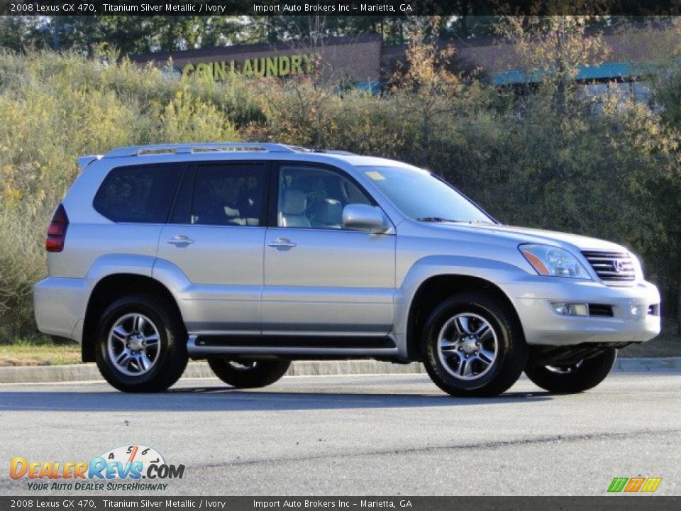 2008 Lexus GX 470 Titanium Silver Metallic / Ivory Photo #9