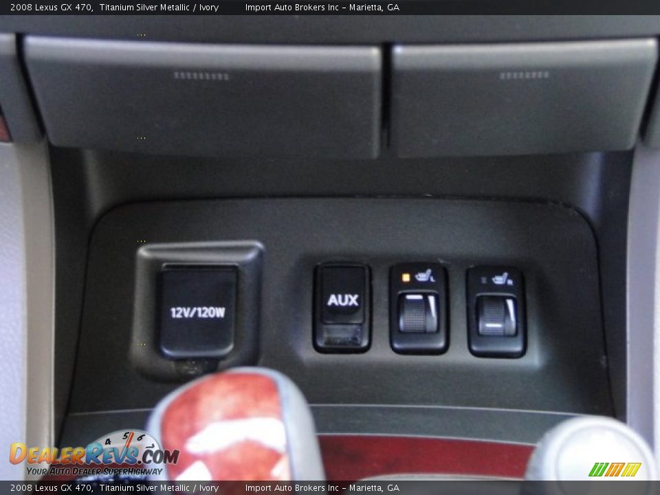 2008 Lexus GX 470 Titanium Silver Metallic / Ivory Photo #13