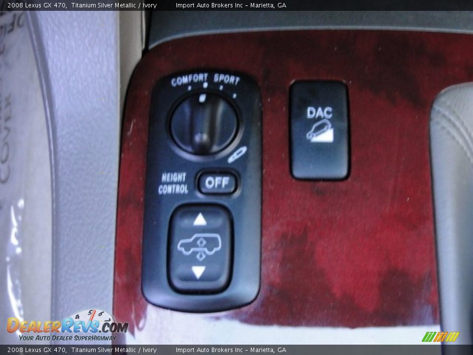 2008 Lexus GX 470 Titanium Silver Metallic / Ivory Photo #14