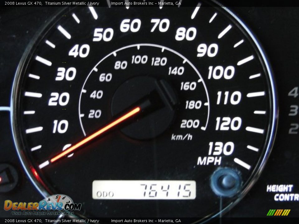 2008 Lexus GX 470 Titanium Silver Metallic / Ivory Photo #15