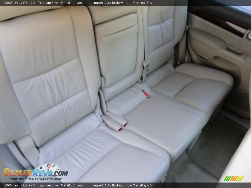 2008 Lexus GX 470 Titanium Silver Metallic / Ivory Photo #18