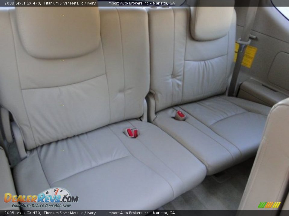 2008 Lexus GX 470 Titanium Silver Metallic / Ivory Photo #19
