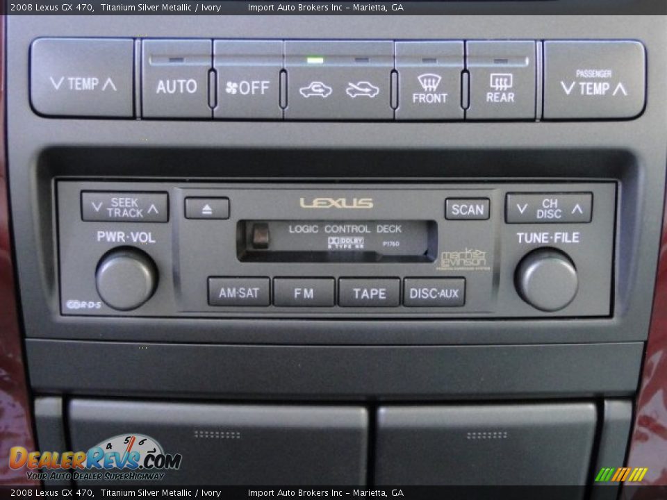2008 Lexus GX 470 Titanium Silver Metallic / Ivory Photo #22