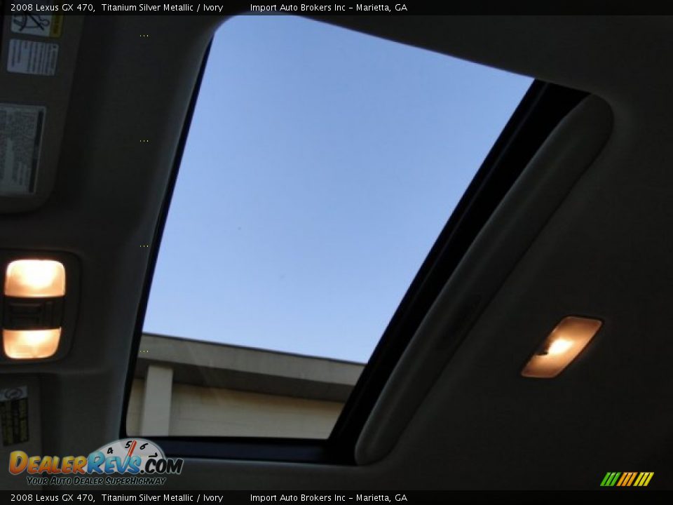 2008 Lexus GX 470 Titanium Silver Metallic / Ivory Photo #25