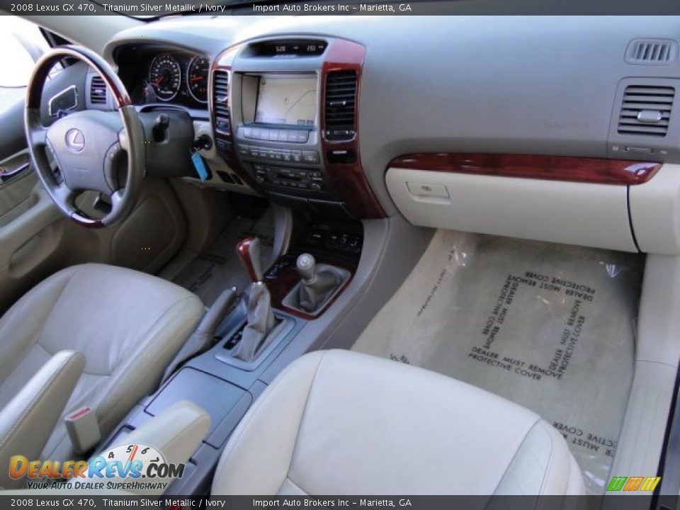 2008 Lexus GX 470 Titanium Silver Metallic / Ivory Photo #26