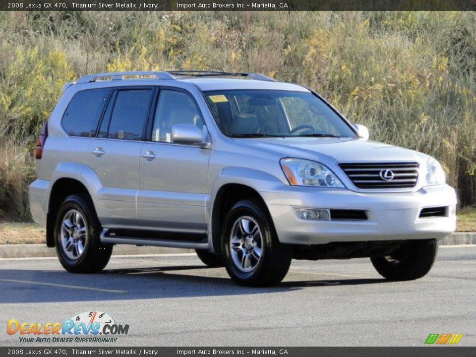2008 Lexus GX 470 Titanium Silver Metallic / Ivory Photo #28