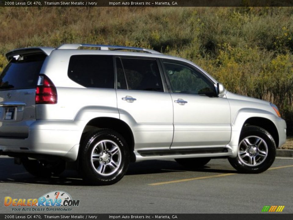 2008 Lexus GX 470 Titanium Silver Metallic / Ivory Photo #29
